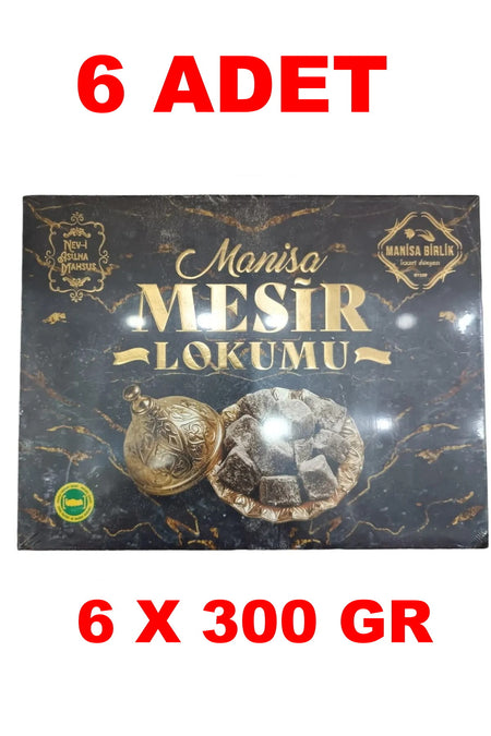 MANISA birlik manisa mesir Turkish Delight 300 g 6 Pieces 6x300 g - MALLTURK