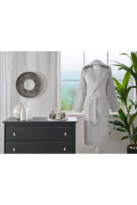 Ozdilek Woven Hooded Bathrobe - MALLTURK