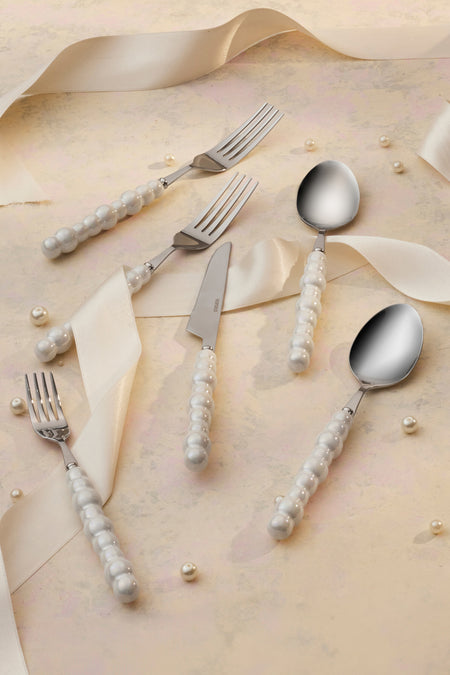 Karaca marin pearl 24 Piece 6 Place Setting Flatware Set - MALLTURK