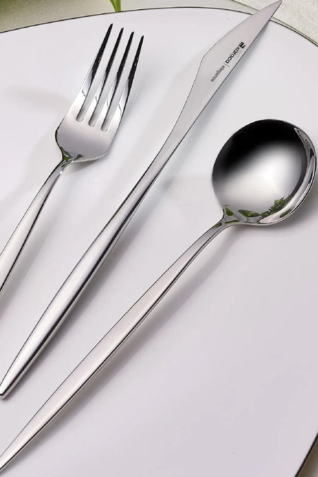 Karaca porto 60 Piece 12 Place Setting elegance Flatware Set Boxed - MALLTURK