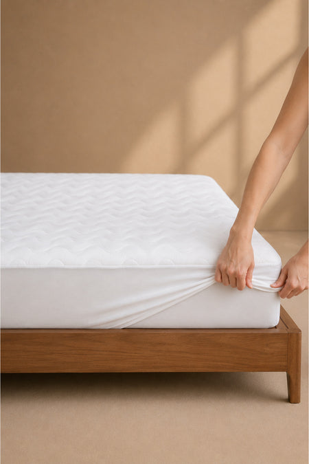 Dream Time Waterproof Cotton Quilted Fitted Mattress Protector - MALLTURK