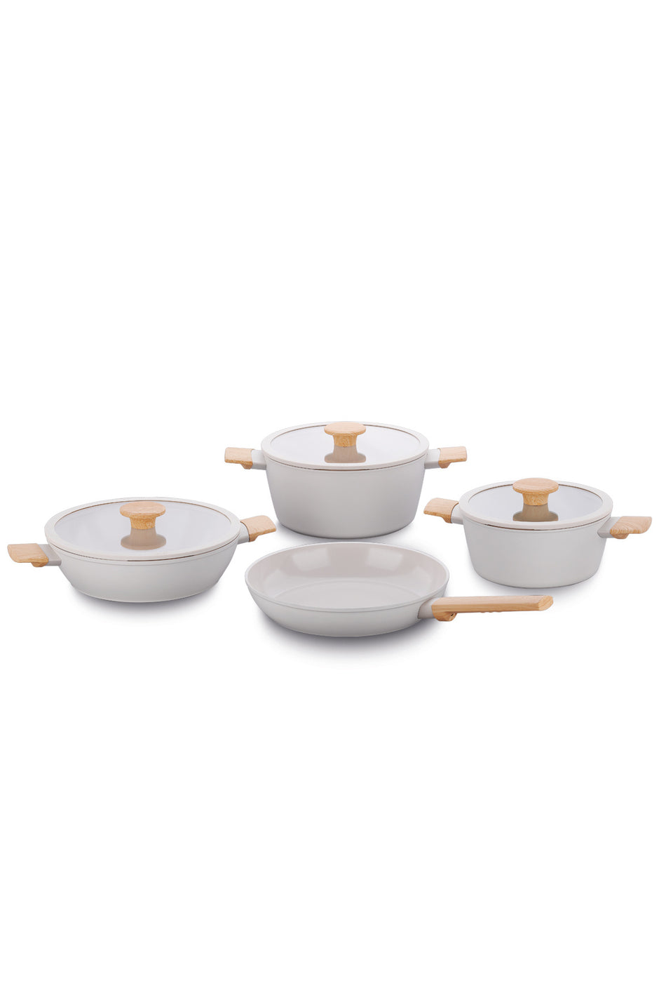 KORKMAZ Seravita 7 Piece Cookware Set