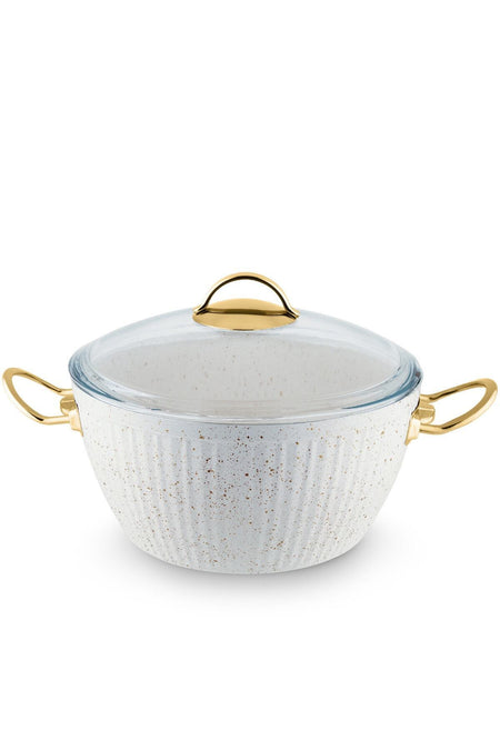 Lines 11 Piece Oscar Granite Desenli Ceyiz Cookware Set - MALLTURK