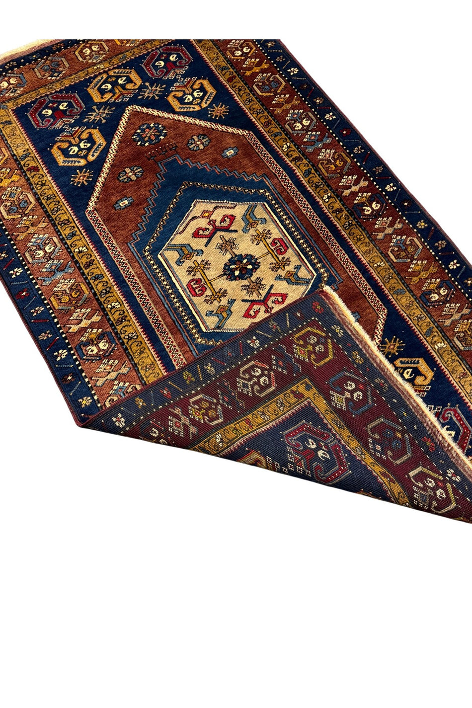 BURAK CARPETS High-End Brand New Antique Yahyalı Carpet 110x185 cm, Natural Dye, 100% Wool Carpet - MALLTURK