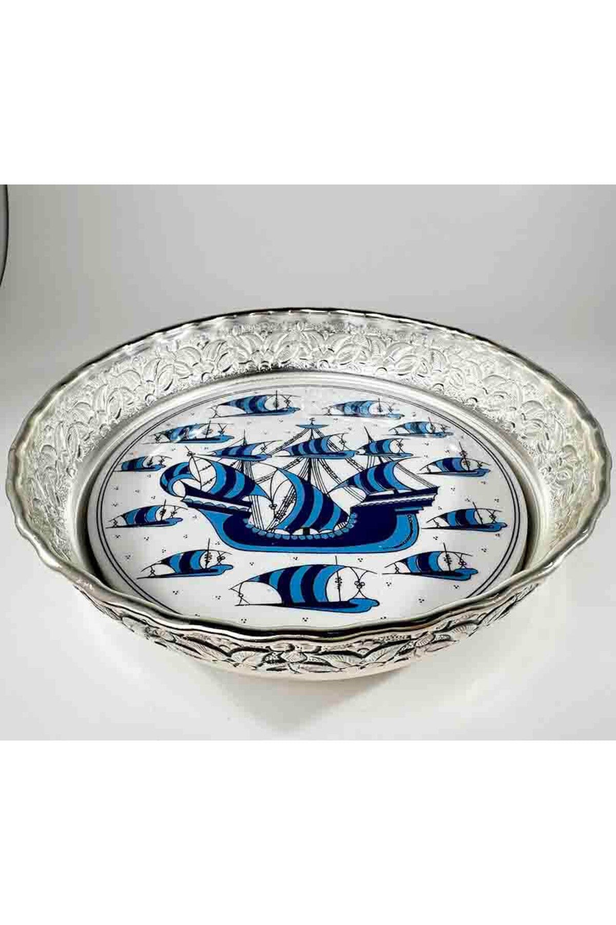 Cini Evi Denizci Gift Galleon Pattern Candy Bowl - MALLTURK