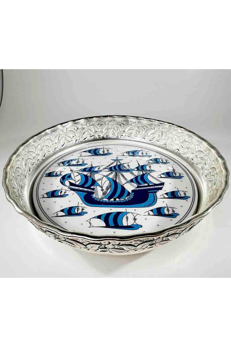 Cini Evi Denizci Gift Galleon Pattern Candy Bowl - MALLTURK