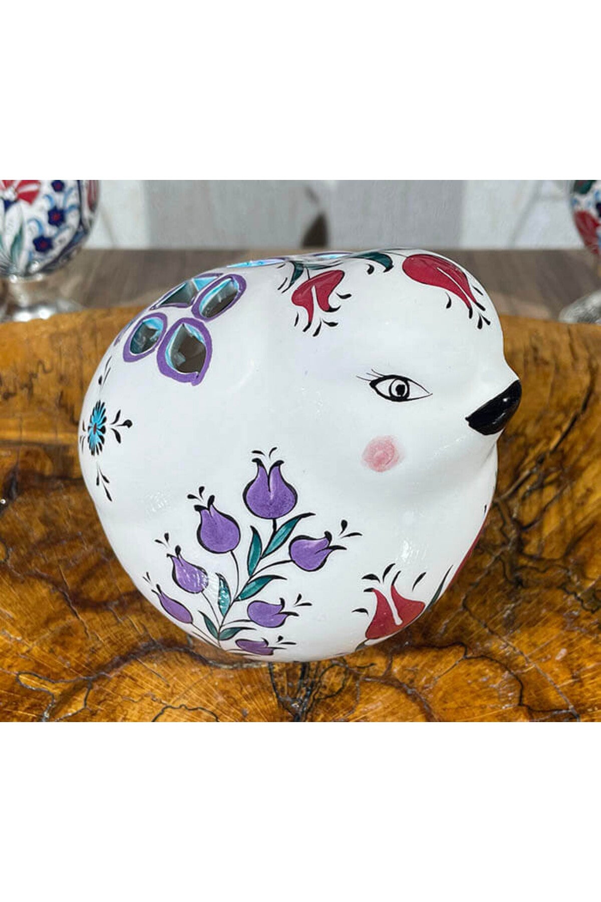 Cini Evi Tulip and Sumbul Patterned Guvercin Candle Holder - MALLTURK