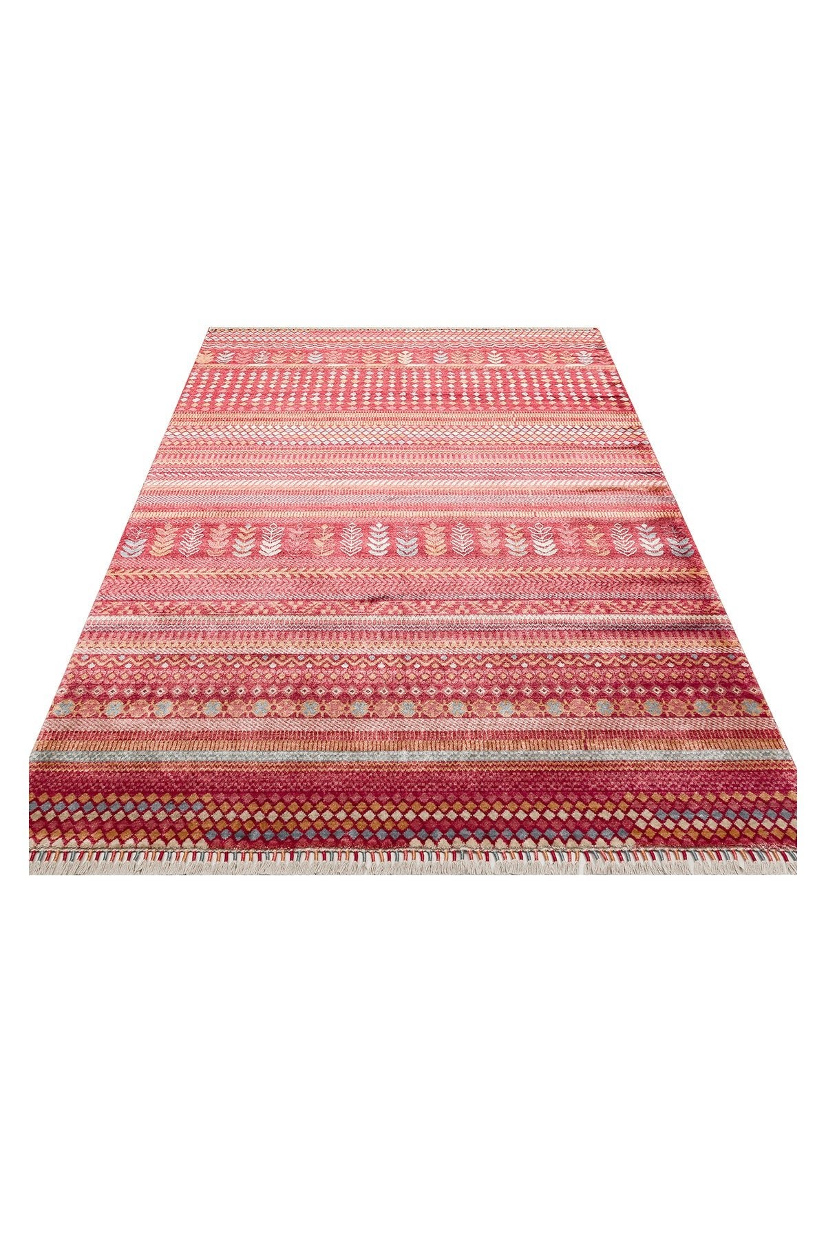 Eko Hali ZARA ZR 19 Red Multiy is a special loom rug shaped by the intensive handiwork of women from Usak. - MALLTURK