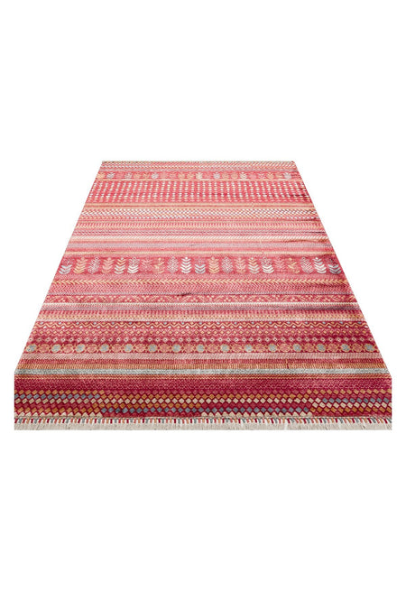 Eko Hali ZARA ZR 19 Red Multiy is a special loom rug shaped by the intensive handiwork of women from Usak. - MALLTURK