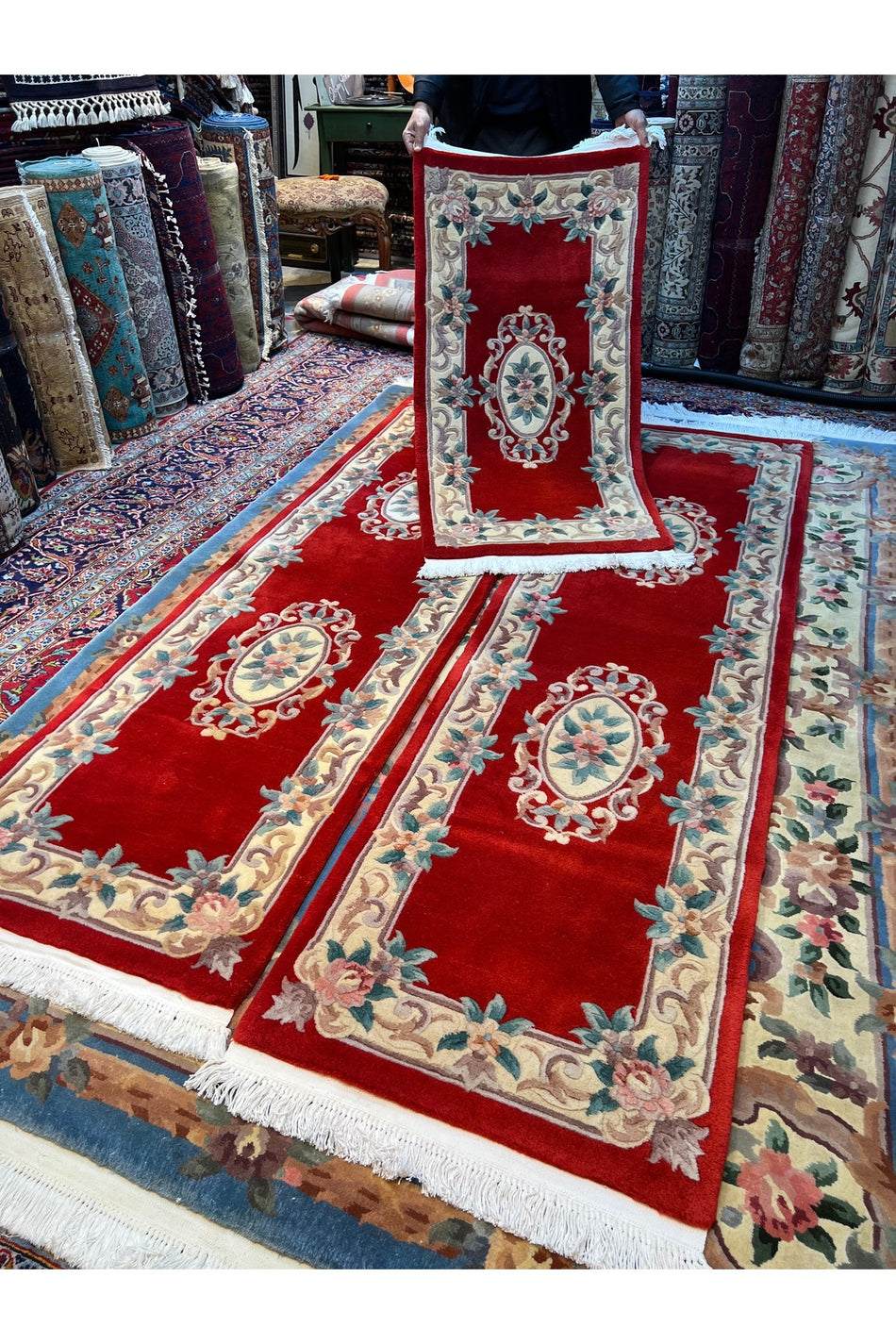 RD RAMAZAN DAG Hand Rug Art Hand-Woven Embossed Chinese Rug Premium Quality Size 245x68 - MALLTURK