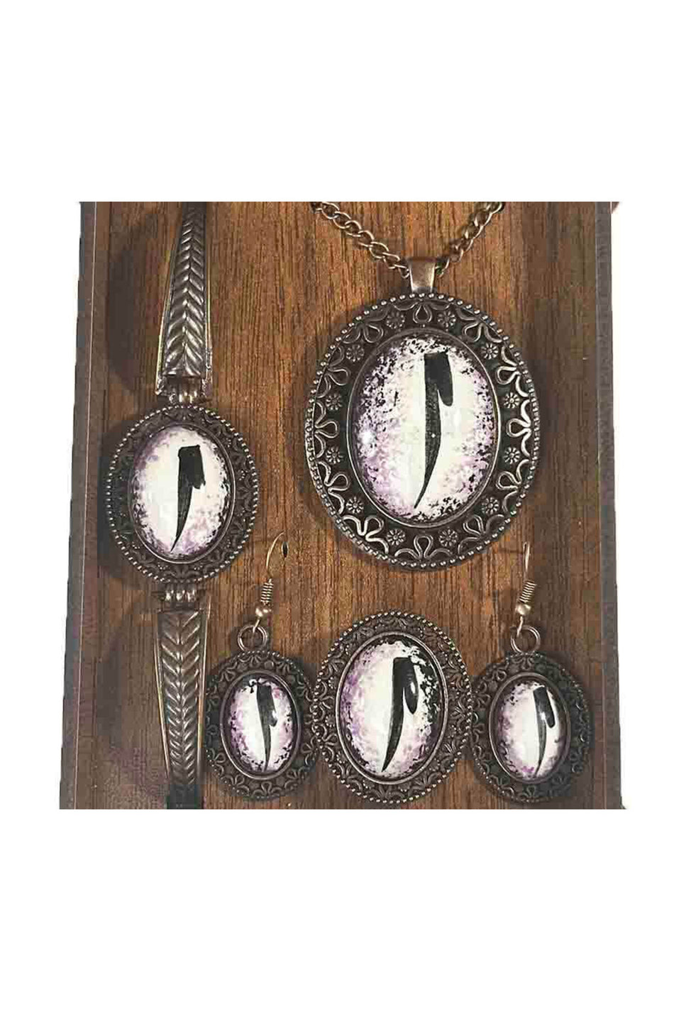 Cini Evi Elif Patterned Iznik Tile Jewelry Set - MALLTURK
