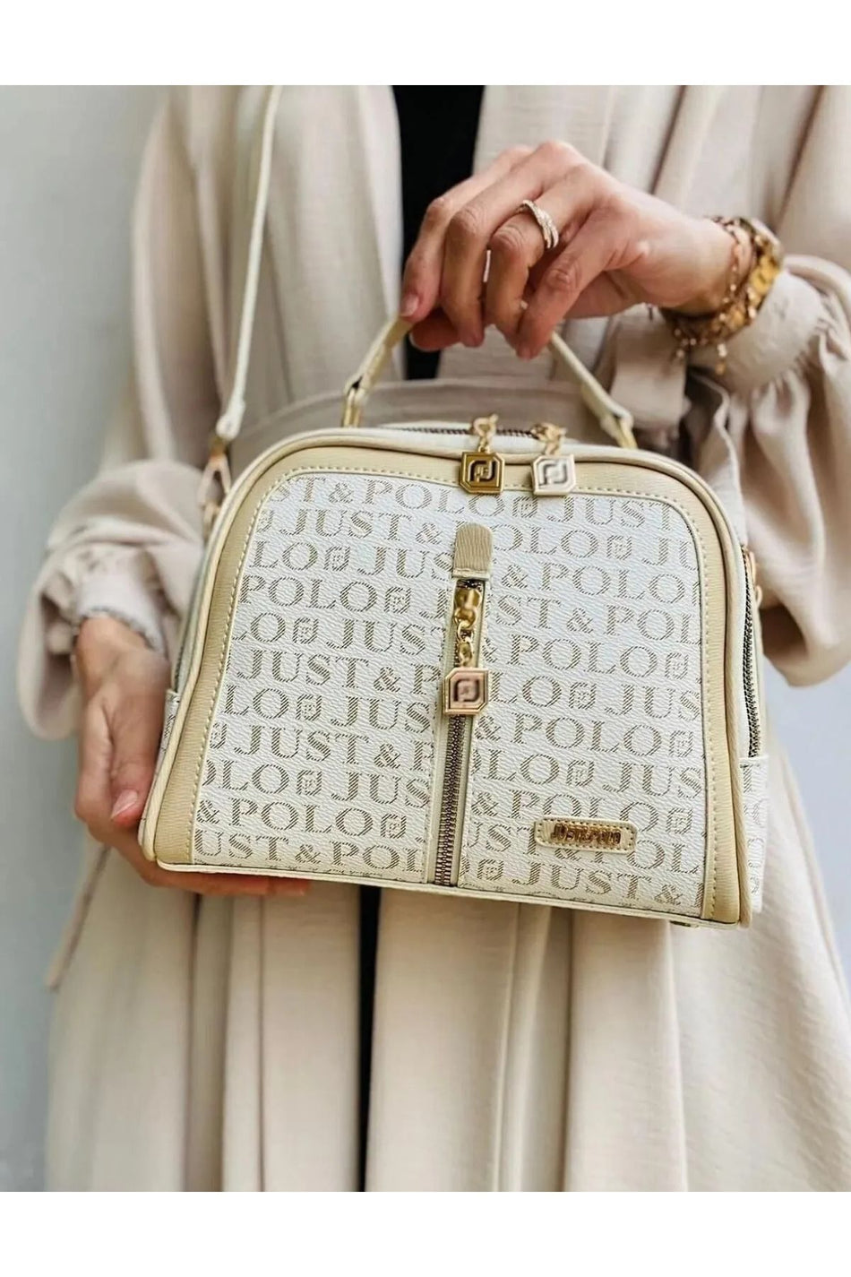Just Polo Women's Shoulder and Handbag, Two-Compartment Classic Bag - MALLTURK