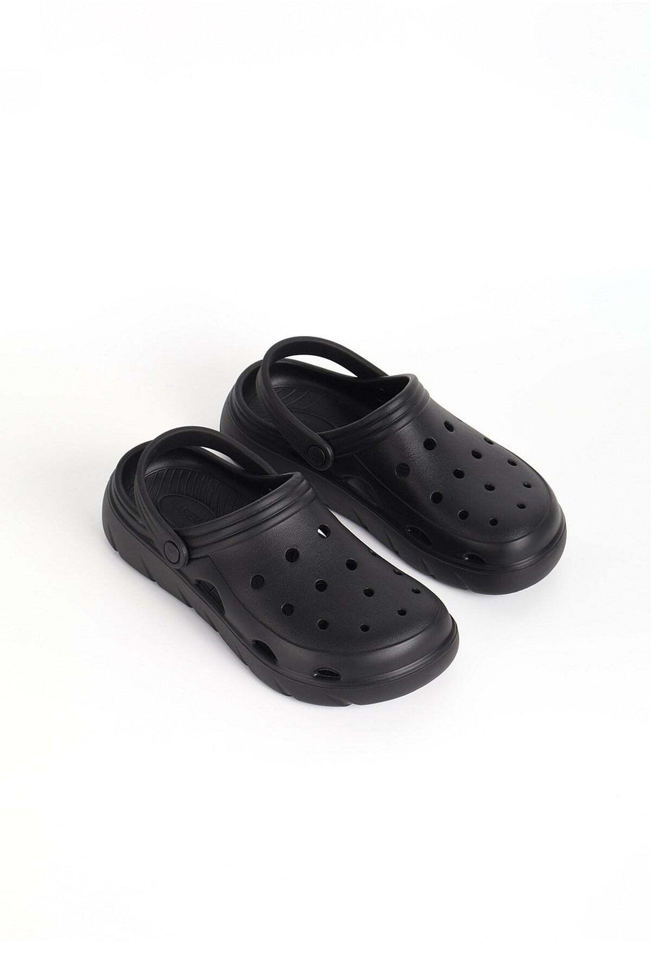 Hasema Women's Black Eva Beach Slippers with Strap Detail 23704