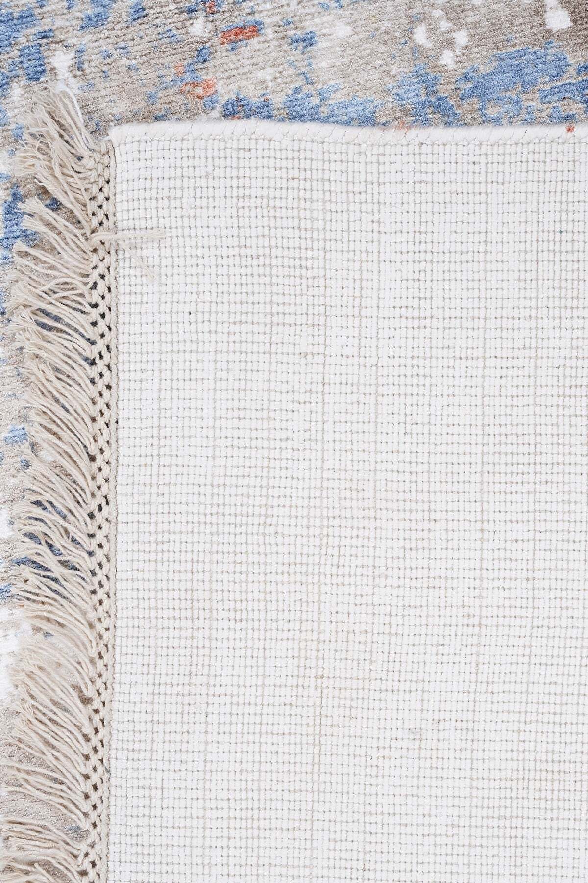 Naar Hali Erase KC 203 Multicolored Modern Handwoven Bamboo Living Room Rug - MALLTURK