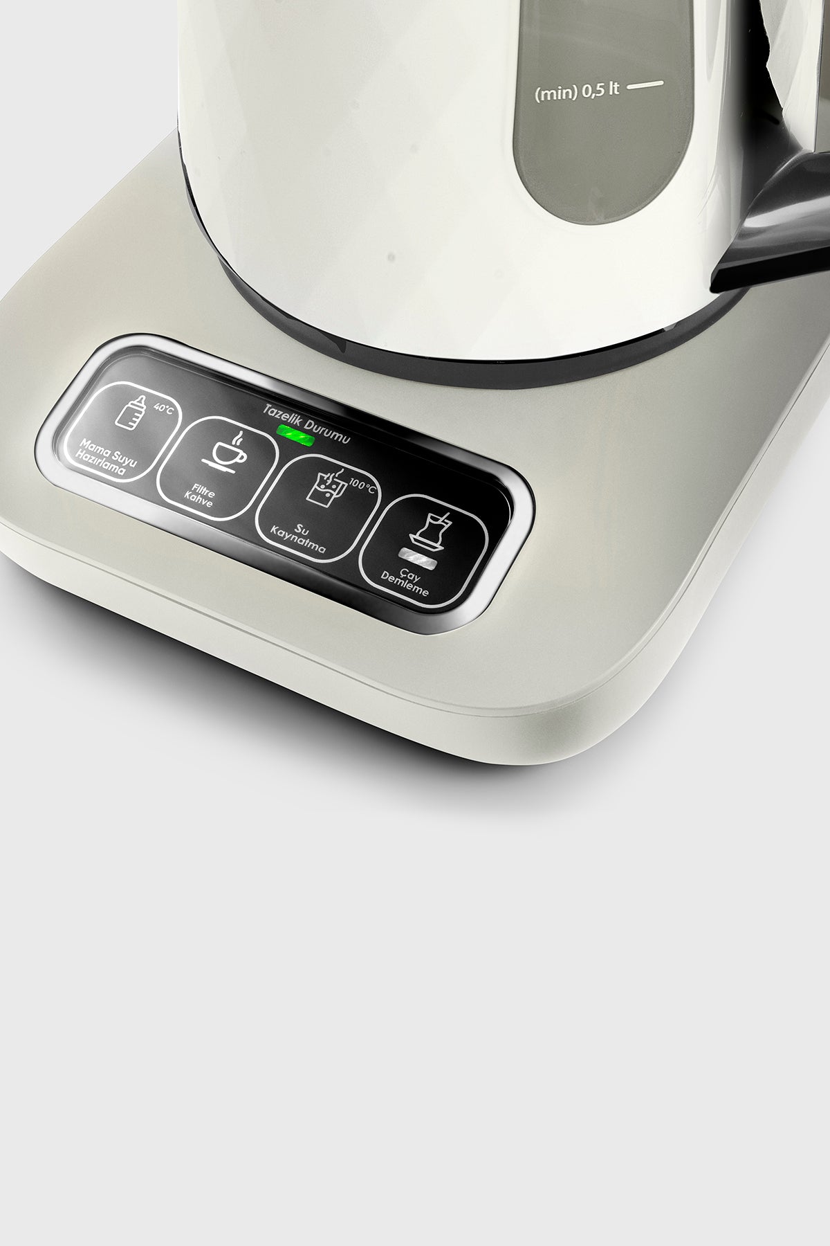 Karaca Tea Lover Robotea Pro Quartz 4 in 1 Talking Tea Maker Creamy - MALLTURK