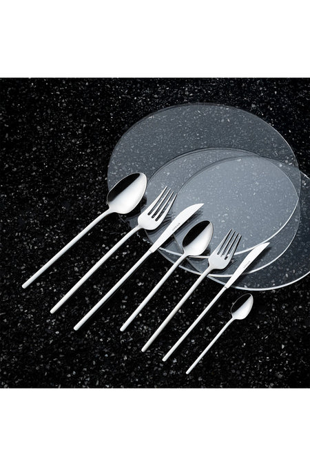 Emsan lora 84 Piece 12 Place Setting Boxed Flatware Set - MALLTURK