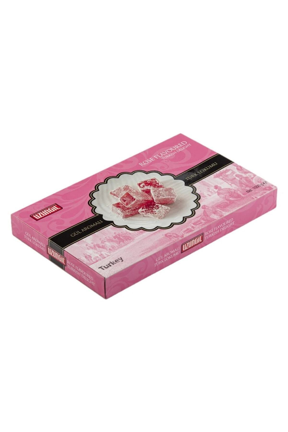 Uzungil 1 kg Rose Flavored Turkish Delight 1 Pieces