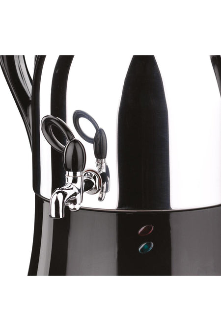 KORKMAZ Tea Lover Samovar Stainless Steel inox/Black Samovar SAMOVAR - MALLTURK