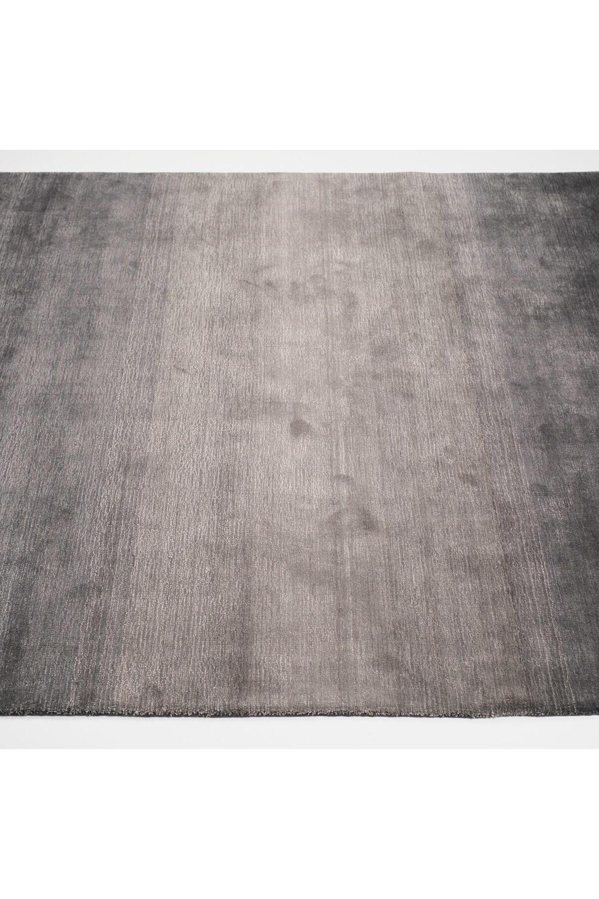 Halicizade Focus Serisi Sade Pattern Hand-Woven Rug-focus Grey