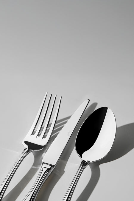 Nehir lalezar Plain 12 Place Setting 84 Piece deri Boxed Flatware Set - MALLTURK