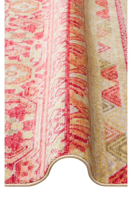 Eko Hali Zara ZR 17 Red Autumnn is a special loom rug shaped by the intensive handiwork of women from Usak. - MALLTURK