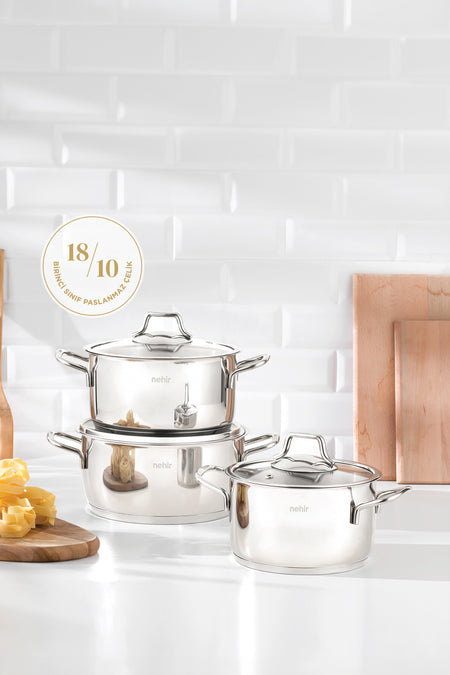 Nehir essential 80 Piece Stainless Steel ceyiz Set - MALLTURK