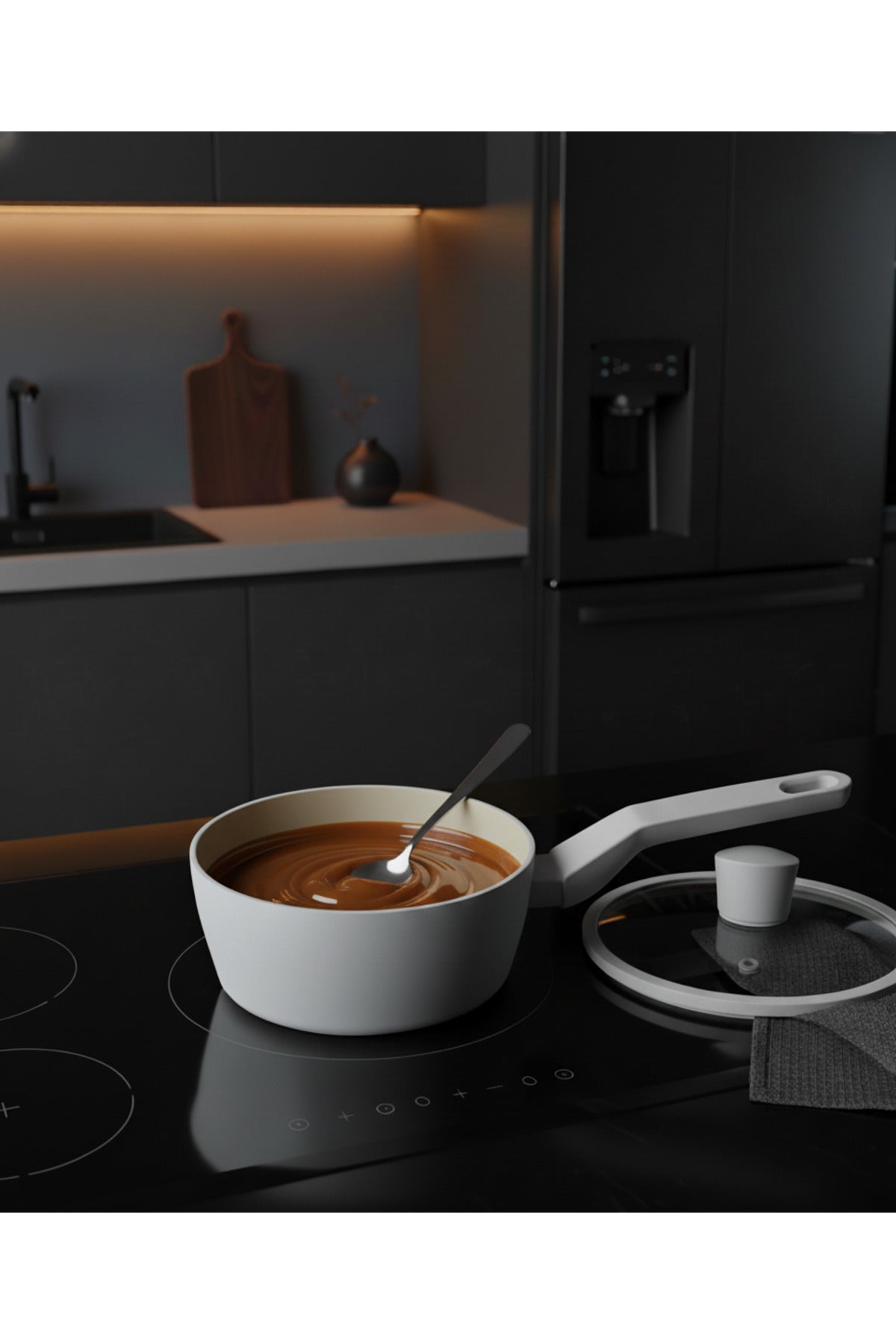 Jumbo Swiss Crystal Light Grey Saucepan