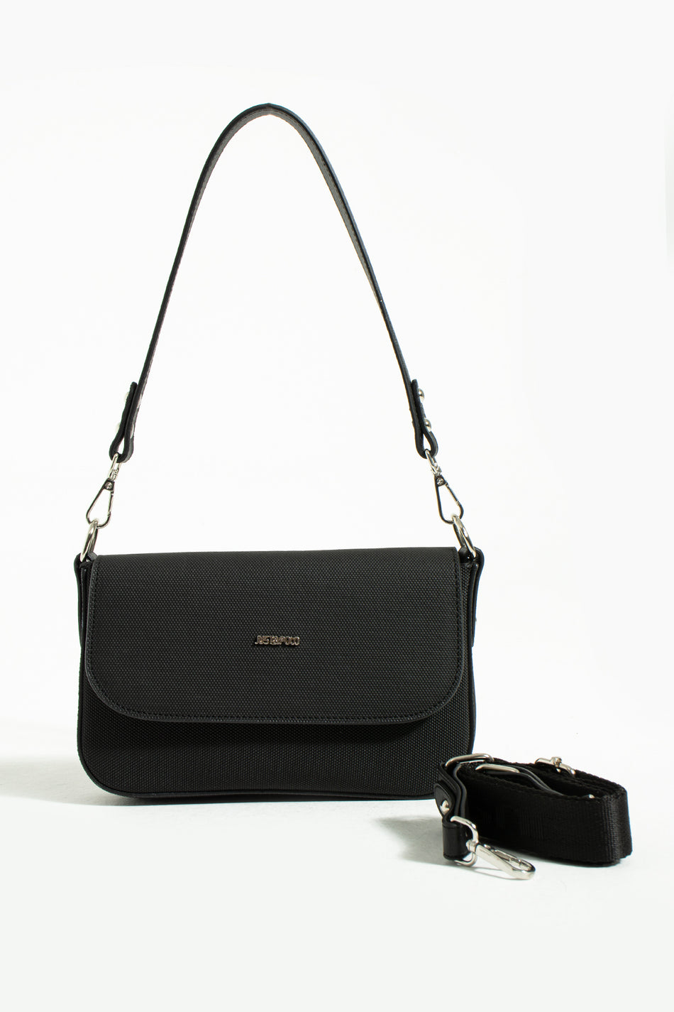 Just Polo Black Women's Hand and Shoulder Bag - MALLTURK