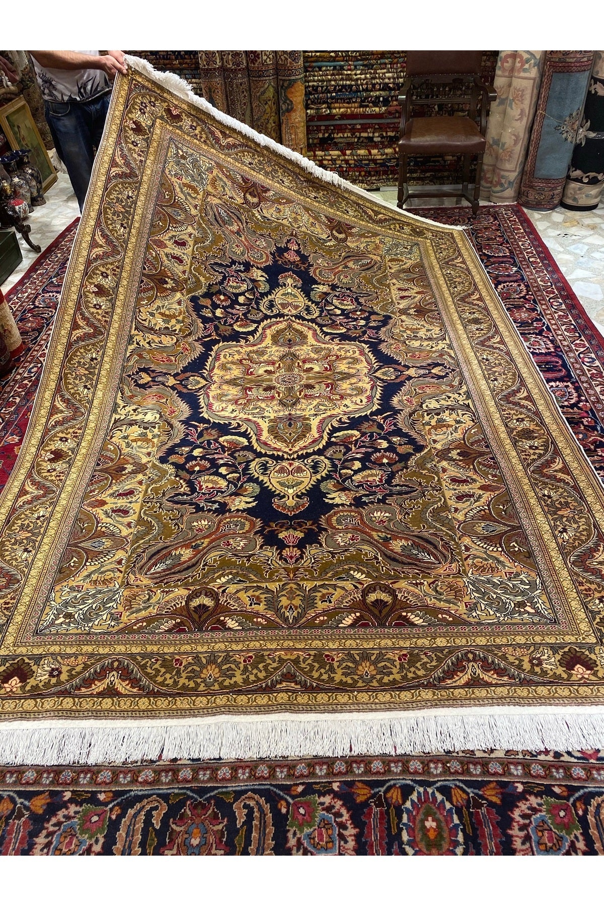 RD RAMAZAN DAG Hand Rug Art Hand-Woven Kayseri hacilar Weave Premium Quality Cotton Base Wool Weave Natural Dye 3x2
