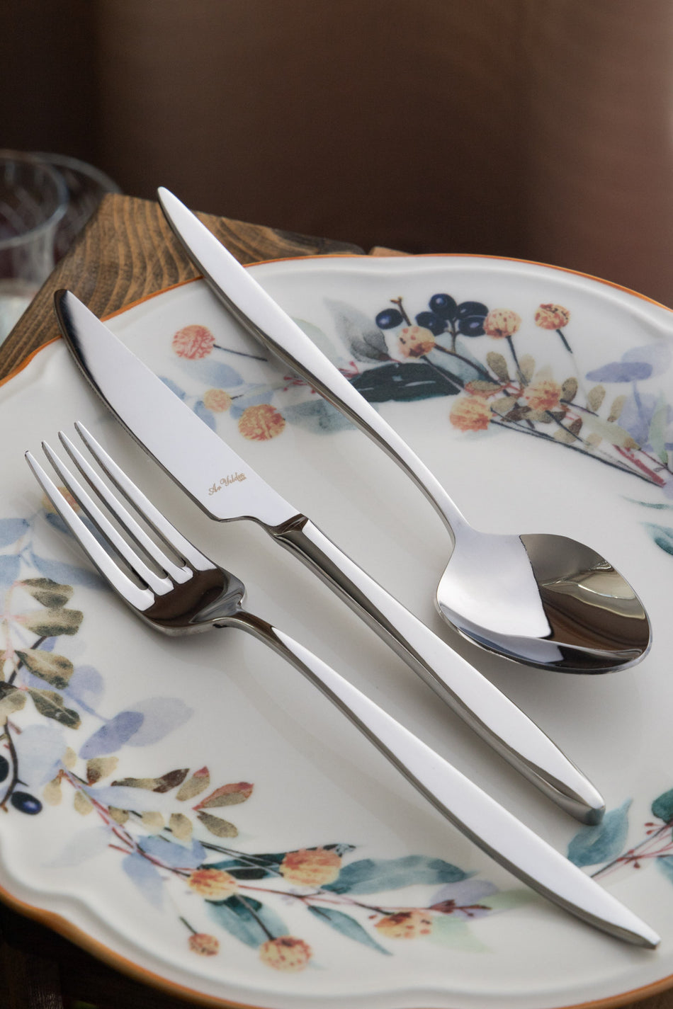 Aryildiz ar yildiz Steel elegant 18 Piece Flatware Set - MALLTURK