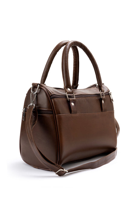 Fubileather Genuine Leather Shoulder and Arm Strap Mom Bag