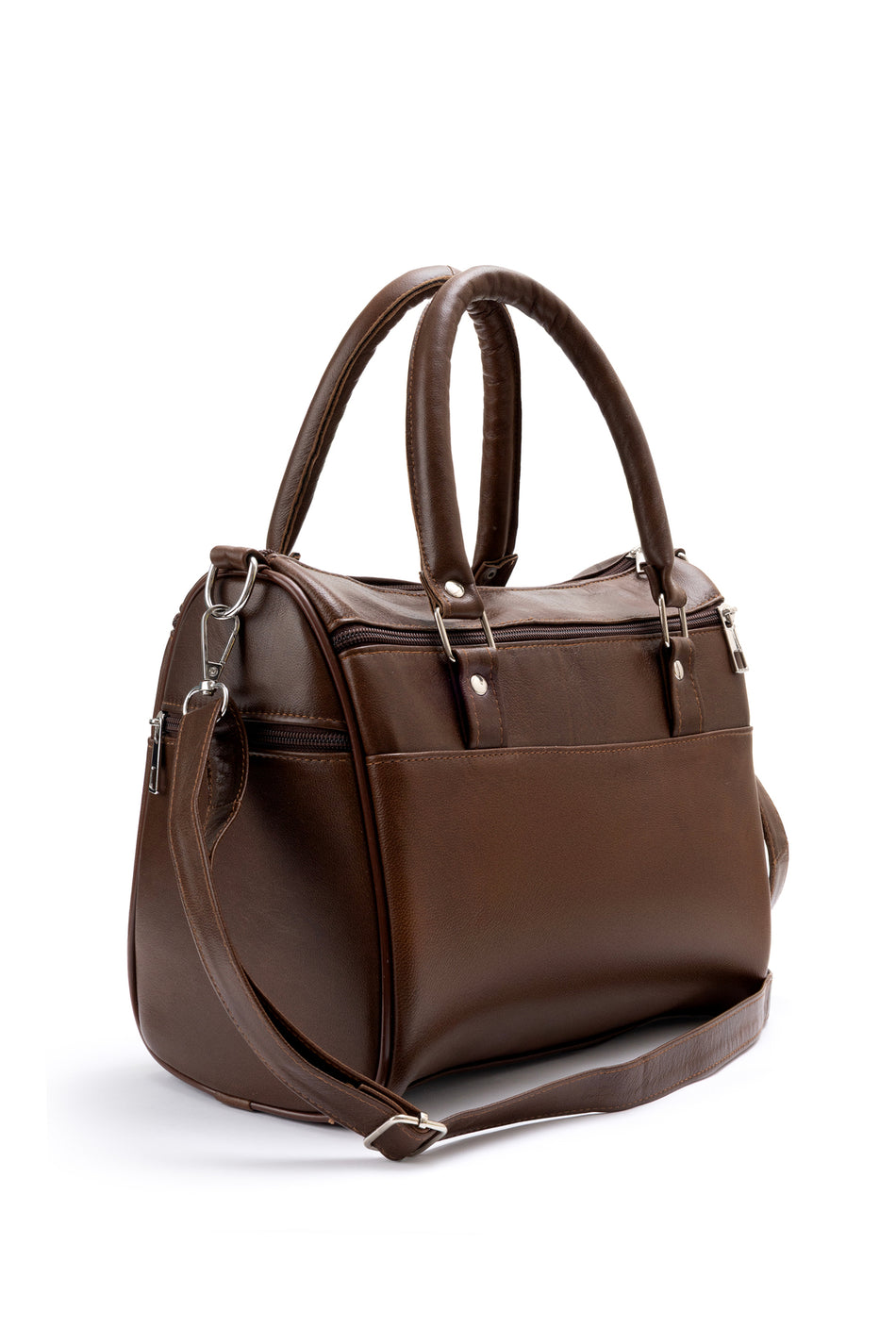 Fubileather Genuine Leather Shoulder and Arm Strap Mom Bag