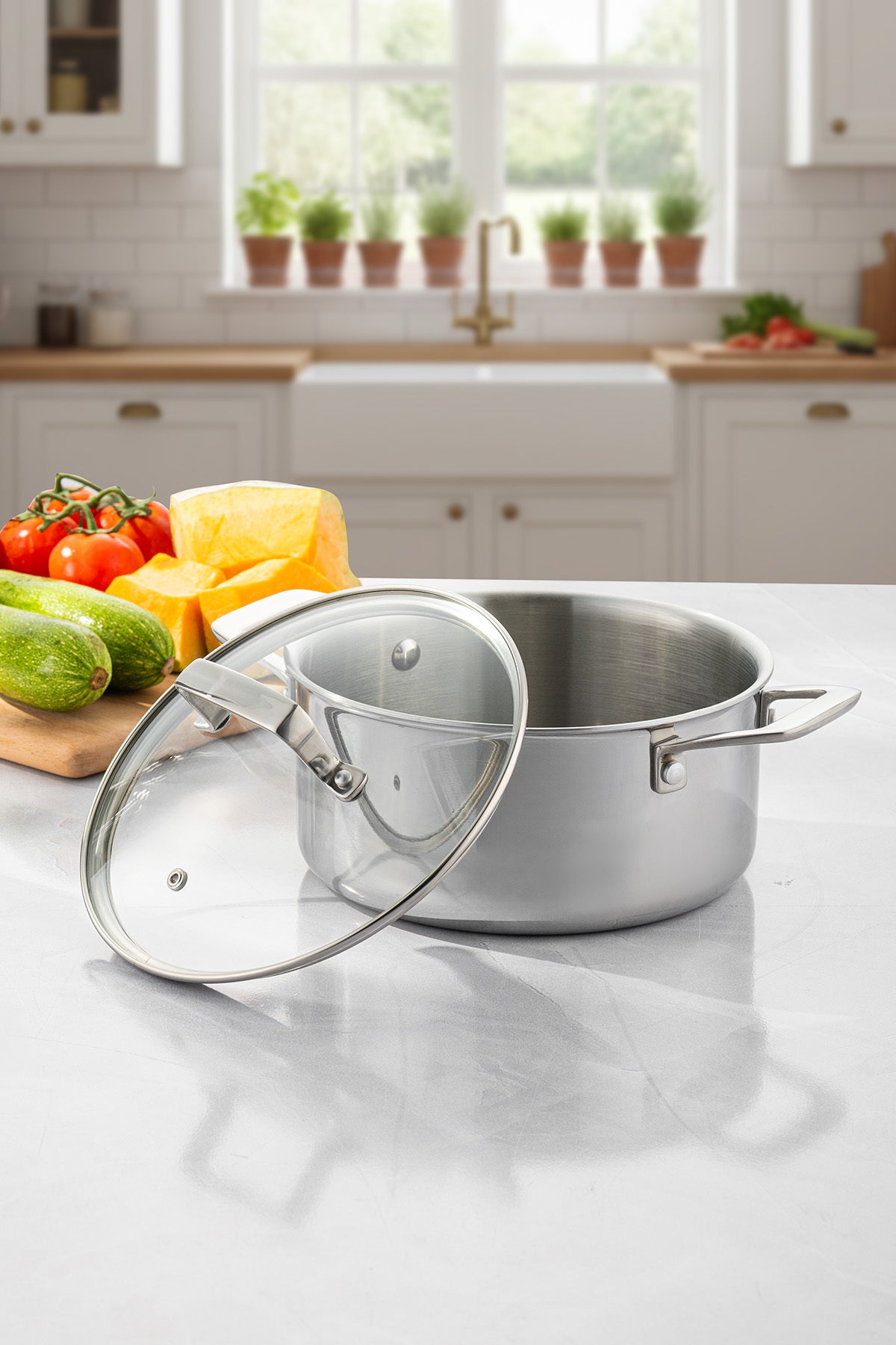 Emsan Pro Tri Ply Stock Pot