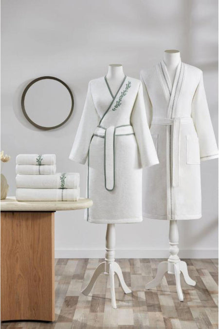 Ozdilek Jardin Family Bathrobe Set - MALLTURK