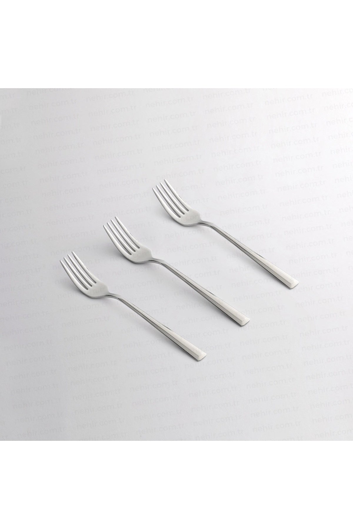 Nehir milano Plain 6li Dessert Fork - MALLTURK