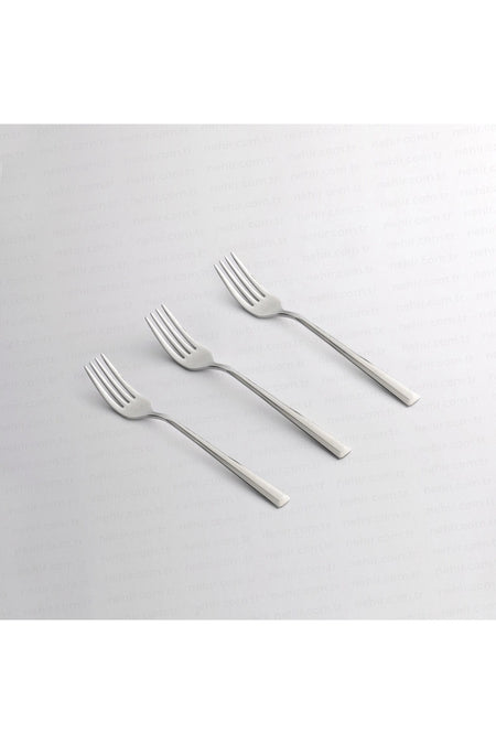 Nehir milano Plain 6li Dessert Fork - MALLTURK