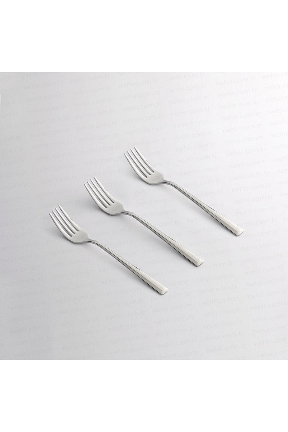 Nehir milano Plain 6li Dessert Fork - MALLTURK