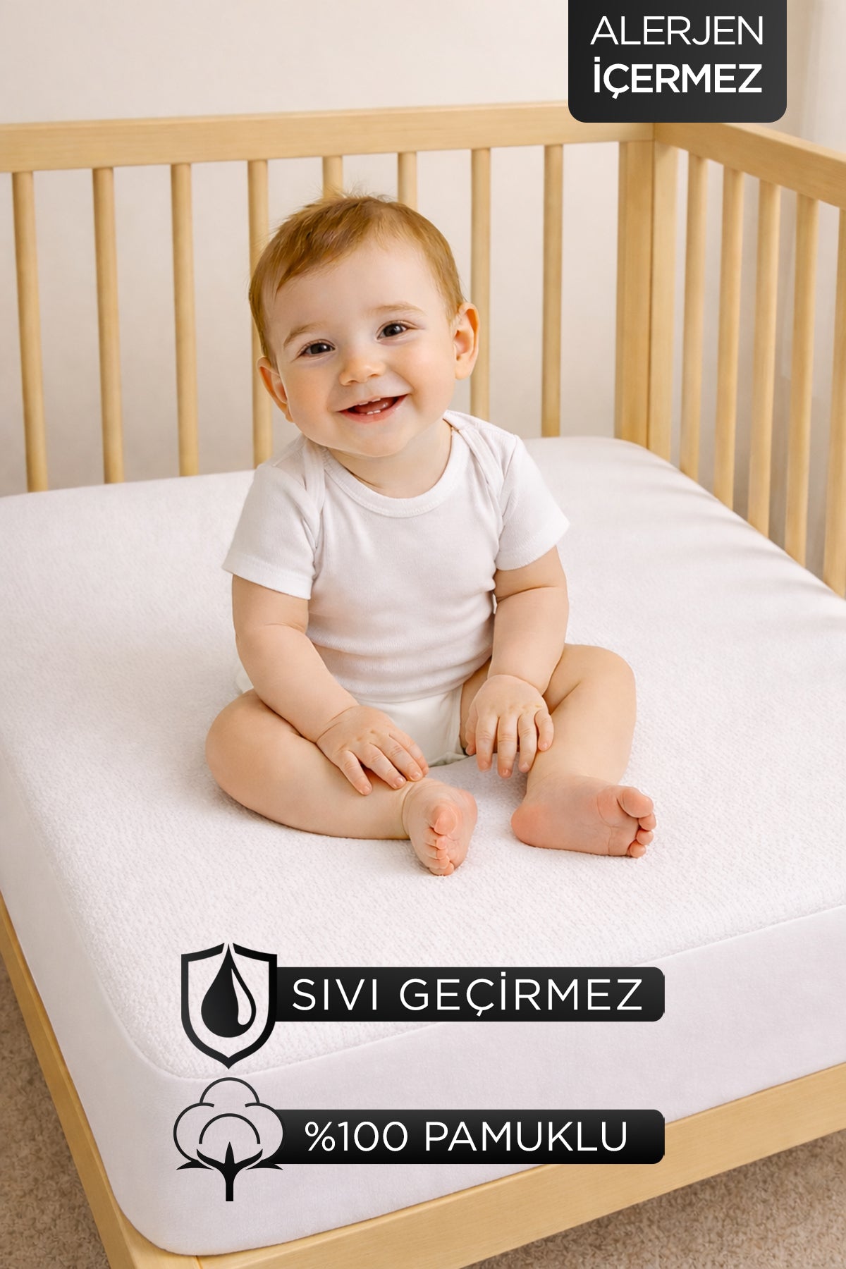 Dream Time Waterproof Cotton Baby & Kids Mattress Protector - MALLTURK