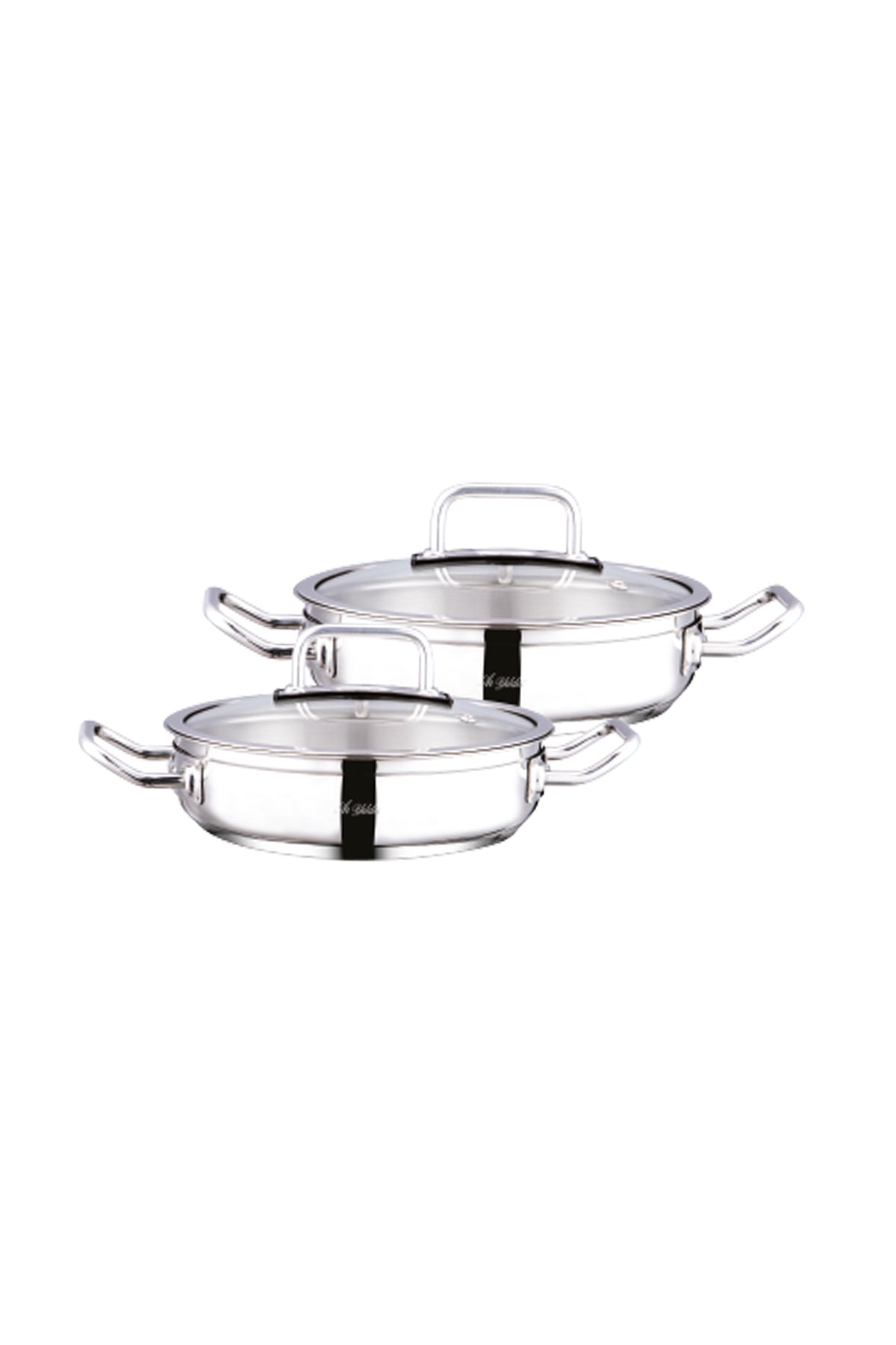 Aryildiz Elegant Glass Lid 4 Piece Saute Pan Set