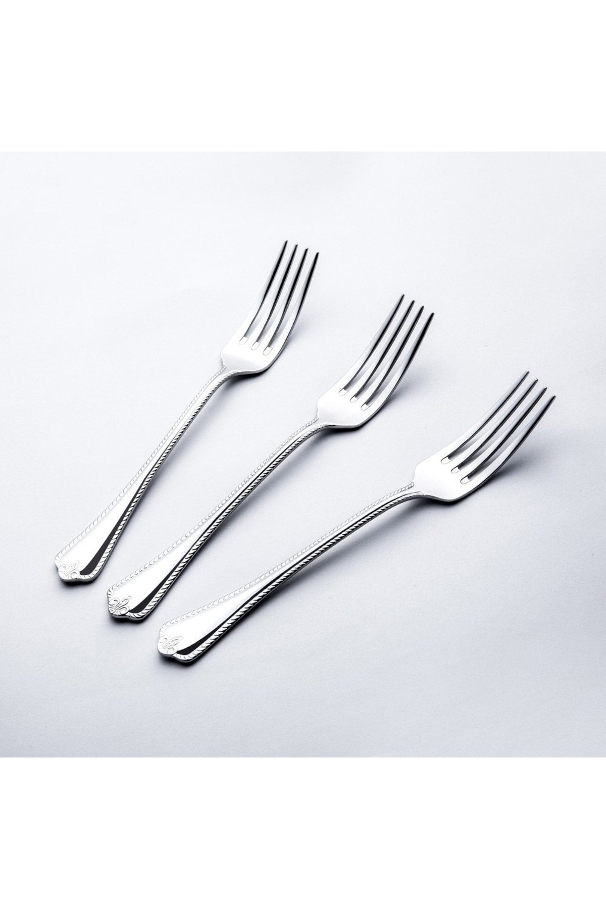 Nehir fulya Plain 6li Dessert Fork - MALLTURK