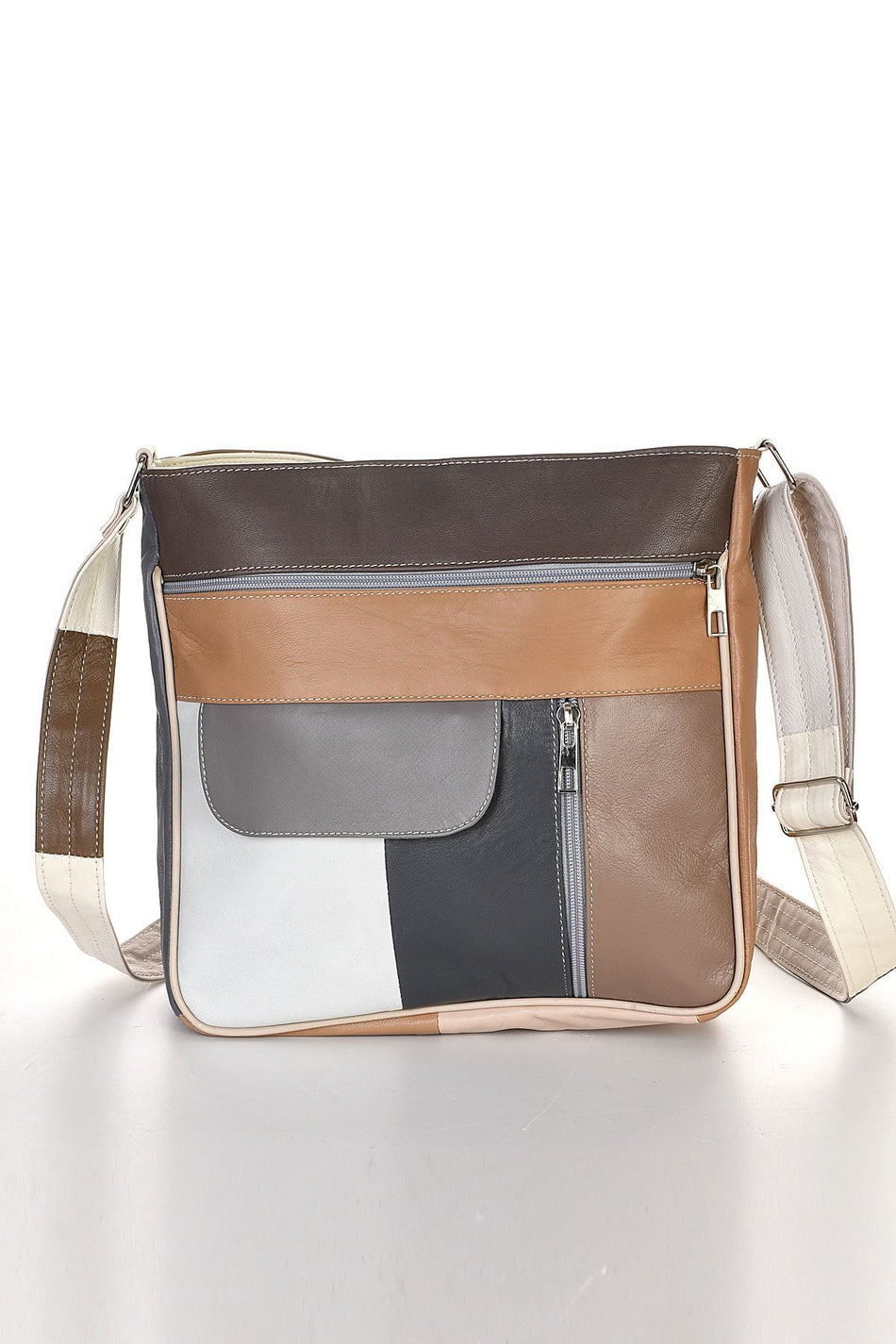 Fubileather Women's Genuine Leather Open Ala Casual Shoulder Bag