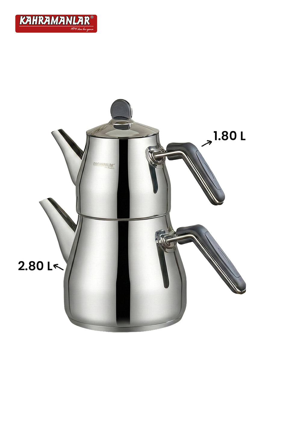 Kahramanlar Prism Teapot Set, Mega Size, 4.6 LT