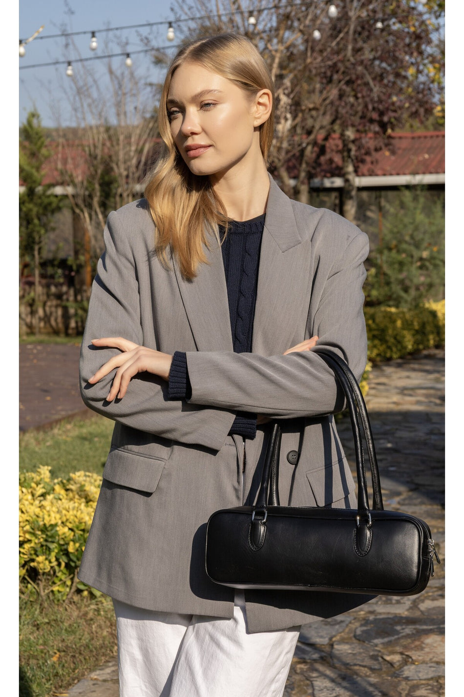 Fubileather Minelle Genuine Leather Shoulder Bag