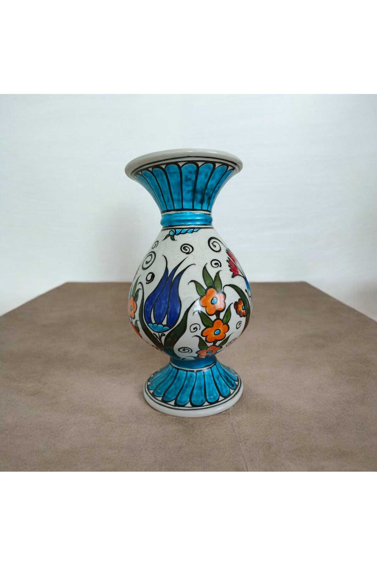 Sema Cini handmade 20 cm hyacinth ceramic vase - MALLTURK