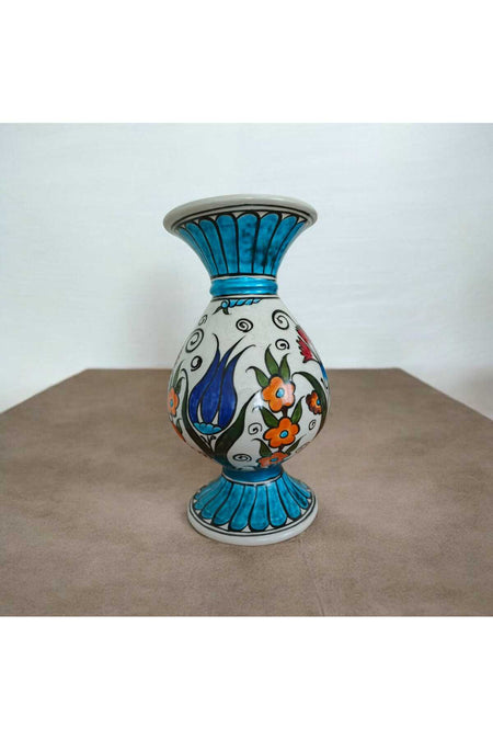 Sema Cini handmade 20 cm hyacinth ceramic vase - MALLTURK