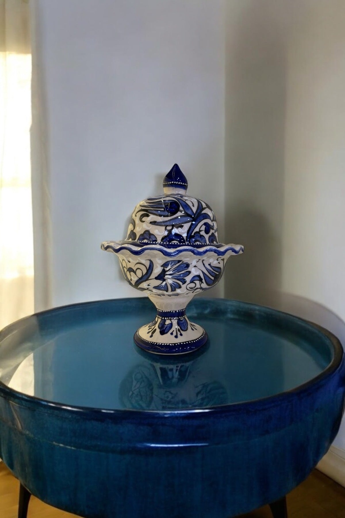 eporselen Footed Tile Candy Bowl - MALLTURK