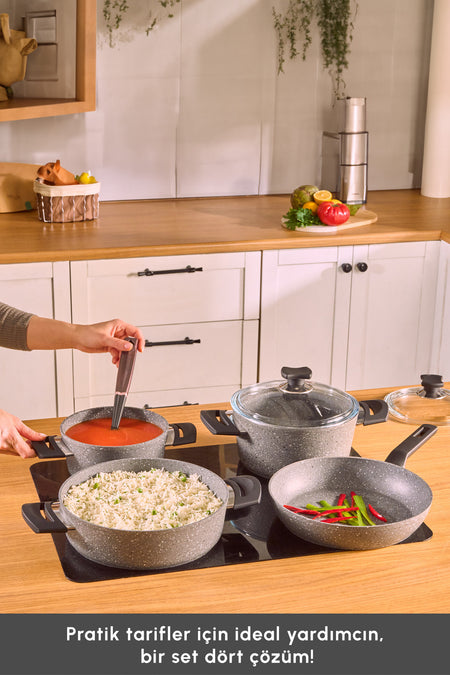 Karaca Biogranit Uraz 7 Piece Cookware Set - MALLTURK