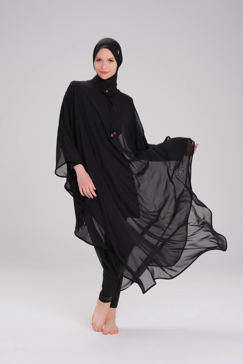Hasema Black Long Pareo 4093