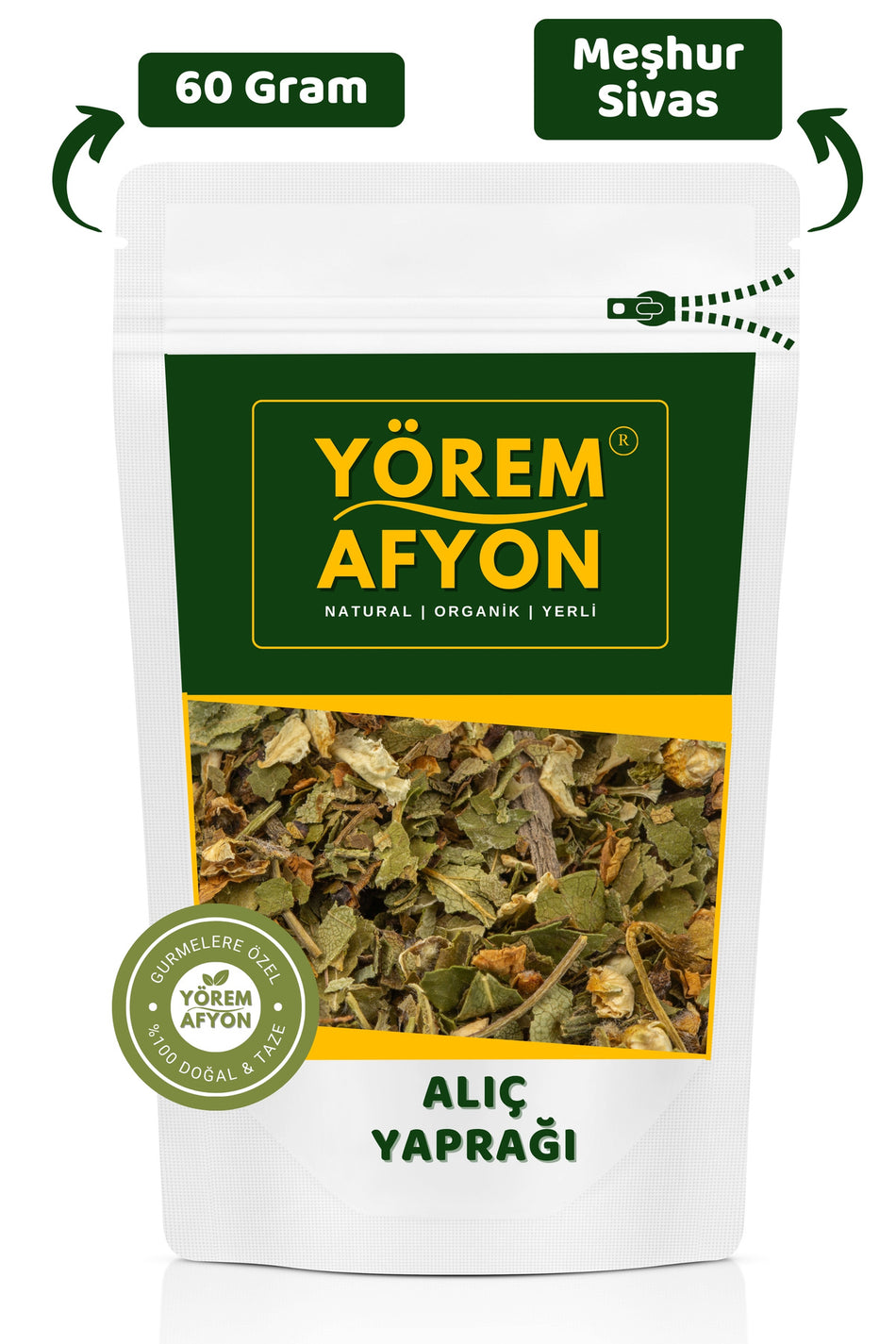 Gulcehre Yorem Afyon Famous Sivas New Harvest Hawthorn Leaf, Sour Medlar, Ruminant, White Thistle | 60g. - MALLTURK