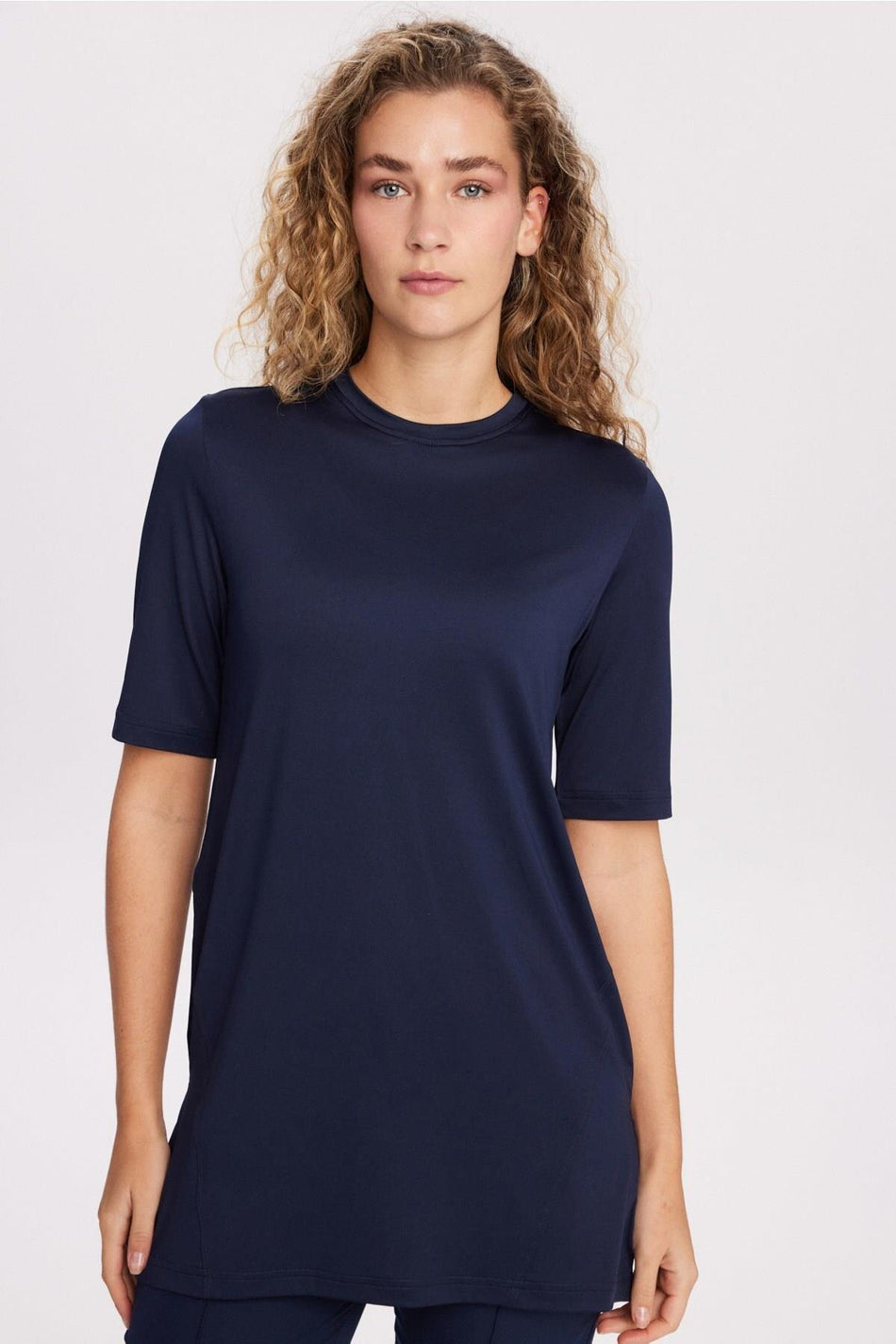Hasema Active Short-Sleeved Navy Blue Training Top/T-Shirt ACT-46